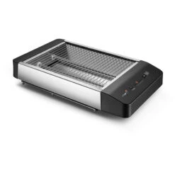 Albaline Flad Brødrister Sort/stål