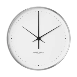 Georg Jensen Henning Koppel Ur 40 Cm Stål/hvid