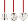Georg Jensen Jul 2022 Sæt Med 3 Stk. Ornamenter Palladium -Nordisk Elegance 5713275218647