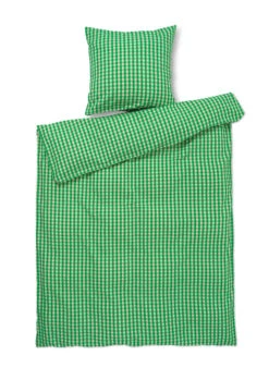 Juna Sengesæt Bæk & Bølge Grøn/sand 140 X 220 Cm