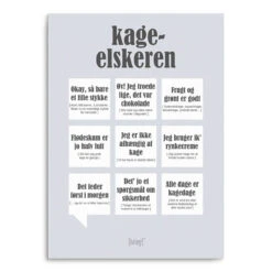 Dialægt Plakat Kageelskeren 50x70 Cm