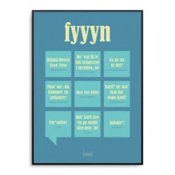 Dialægt Plakat Fyn 50x70 Cm