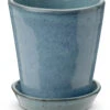 Knabstrup Keramik Dyrkningspotte Støvet Blå 11 Cm