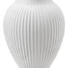 Knabstrup Keramik Knabstrup Vase Riller Hvid 20 Cm