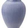 Knabstrup Keramik Knabstrup Vase Riller Lavendelblå 20 Cm