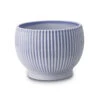 Knabstrup Keramik Urtepotteskjuler Med Riller Medium Lavendelblå -Nordisk Elegance 5713959012554