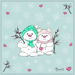 Klarborg Papirserviet Snemand 33x33 Cm