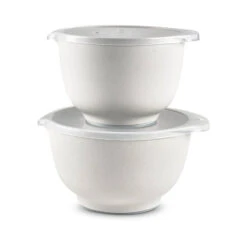 Rosti Margrethe Røreskåle 2+3 Liter Med Låg Pebble Hvid