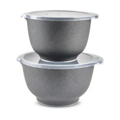 Rosti Margrethe Røreskåle 2+3 Liter Med Låg Pebble Sort