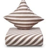 Södahl Organic Diagonal Sengesæt Taupe 140x220 Cm -Nordisk Elegance 5722000152675