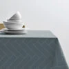 Södahl Tiles Damask Dug Med Staincoat Atlantic 140 X 320 Cm