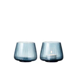 Bitz Kusintha Fyrfadsstage 2 Stk. Blå 7,5 Cm