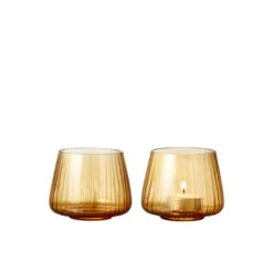 Bitz Kusintha Fyrfadsstage 2 Stk. Amber 7,5 Cm