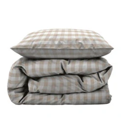 Södahl Gingham Sengsæt Beige 140x200 Cm