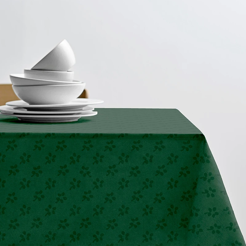 Södahl Forget-me-not Damaskdug Green 140x270 Cm 3 Södahl Forget-me-not Damaskdug Green 140x270 Cm