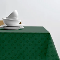 Södahl Forget-me-not Damaskdug Green Dug 160 Cm I Diameter