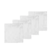 Södahl Forget-me-not Damask Serviet Hvid 4 Stk. -Nordisk Elegance 5722000289555