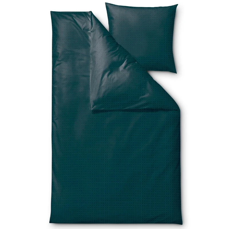Södahl Edge Sengesæt Dark Teal 140x220 Cm 3 Södahl Edge Sengesæt Dark Teal 140x220 Cm