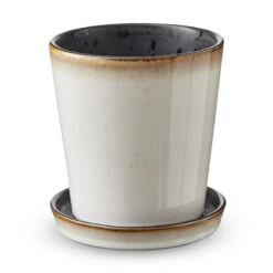 Bitz Skjuler Med Underskål Creme/ Sort 10 Cm
