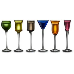 Lyngby Glas Snapseglas 6 Stk. Assorteret