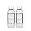AGA 2 Stk. Flasker Til Danskvandsmaskine Hvid 0,5 Liter -Nordisk Elegance 7350031611816