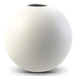 COOEE Ball Vase White 20 Cm