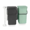 Brabantia Sort & Go Indbygningsmodul Grey/jade Green 2 X 12 Liter