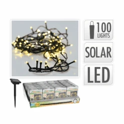 KOOPMAN Solar Lyskæde Med 100 LED Lys