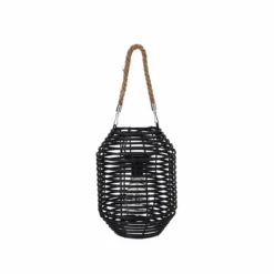 KOOPMAN Solar Lanterne Sort 20 X 20 X 27 Cm