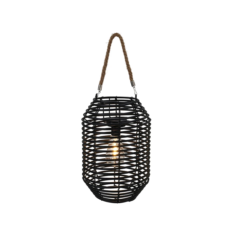 KOOPMAN Solar Lanterne Sort 22 X 22 X 33 Cm 3 KOOPMAN Solar Lanterne Sort 22 X 22 X 33 Cm